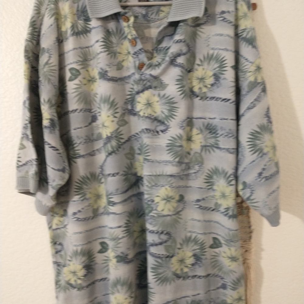 Tommy Bahama Tropical Leaf Polo Shirt